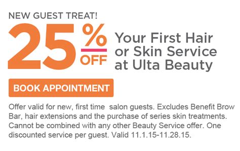 ulta beauty make an appointment.